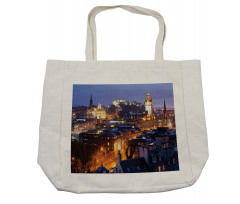 Edinburgh Skylines at Dusk Shopping Bag