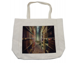 Abstract Library in Woods Shopping Bag