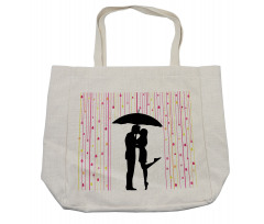 Couple Umbrella Romance Shopping Bag