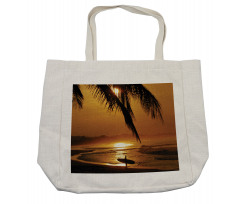 Costa Rica Surfer Shopping Bag