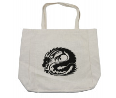 Serpent Belch Flames Shopping Bag