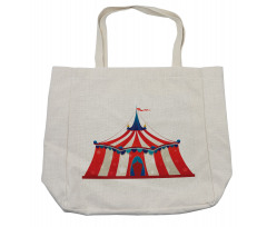 Stars Striped Circus Shopping Bag