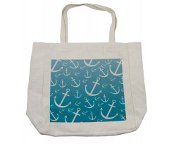 Repetitive Sea Elements Shopping Bag