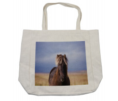 Close up Horse Silhouette Shopping Bag