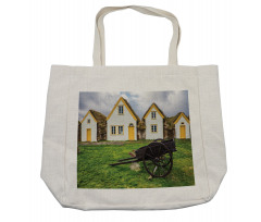 Antique Turf Viking Houses Shopping Bag