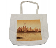 Amber Tones Text Shopping Bag