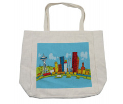 Cartoon Scene Art Shopping Bag