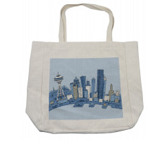 Doodle Urban Theme Shopping Bag