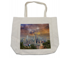 Gloomy Sky Scenery Shopping Bag