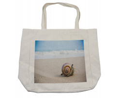 Along the Beach Waves Shopping Bag