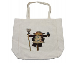 Twig Broom Shopping Bag