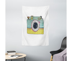 Nostalgic Photo Camera Tapestry