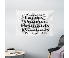 Creatures Phrases Wide Tapestry