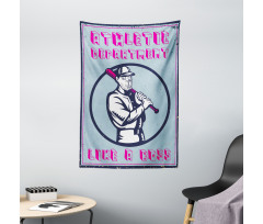 Retro Poster Art Like a Boss Tapestry