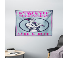 Retro Poster Art Like a Boss Wide Tapestry