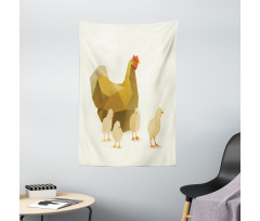 Polygonal Animal Art Tapestry