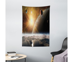 Moons Universe Earth Tapestry