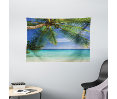 Paradise View Maldives Wide Tapestry