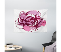 Rose Petal Wide Tapestry