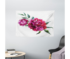 Petals Paint Wide Tapestry