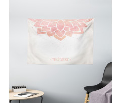 Meditation Lotus Flower Wide Tapestry