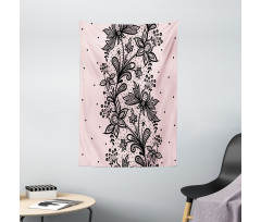 Botanical Lace Look Motif Tapestry