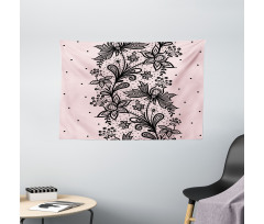 Botanical Lace Look Motif Wide Tapestry