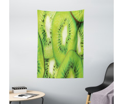 Macro Exotic Fruits Slices Tapestry