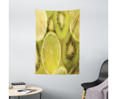 Close up Exotic Fruit and Lime Tapestry