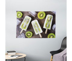 Homemade Fruit Popsicles Photo Wide Tapestry