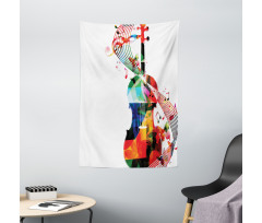 Cheerful String Instrument Tapestry