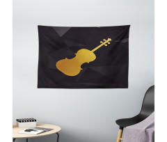 Instrument Silhouette Wide Tapestry