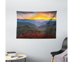 Picturesque Sunset NC Wide Tapestry