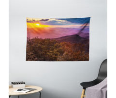 Blue Ridge Mountain Sky Wide Tapestry