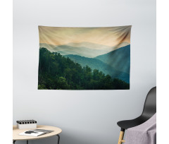 Mountain Ridges Scenery Wide Tapestry