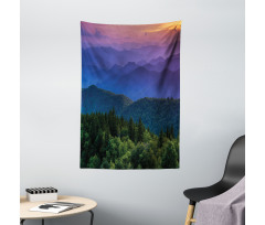 Colorful Sunset Photo Tapestry