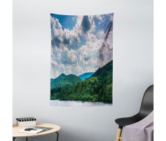 Windmills on Mountain Tapestry