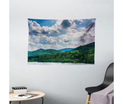 Windmills on Mountain Wide Tapestry