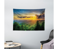 Sunset Hills Panorama Wide Tapestry