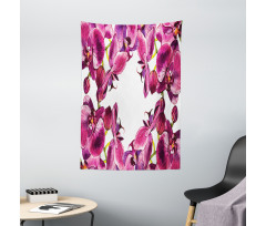 Fresh Spring Orchids Art Tapestry