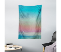 Ombre Calm Sea Tides Artwork Tapestry