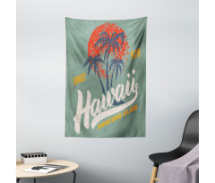 Surfing Club Logo Artwork Tapestry