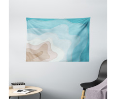 Geode Look Abstract Sea Art Wide Tapestry