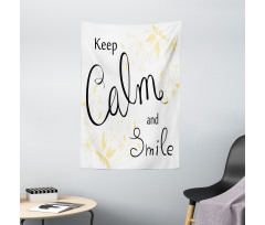 Positive Cursive Words Tapestry