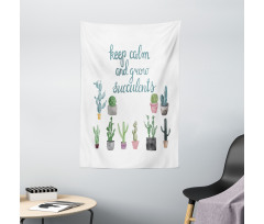 Grow Succulents Plant Pot Tapestry