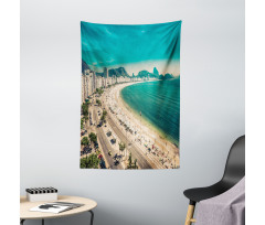 Copacabana Beach Art Tapestry