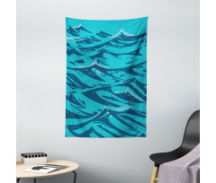 Abstract Waves Art Tapestry