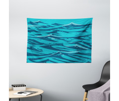 Abstract Waves Art Wide Tapestry