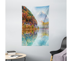 Foggy Climate in Autumn Time Tapestry