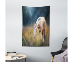 Palomino Horse Grazing Tapestry